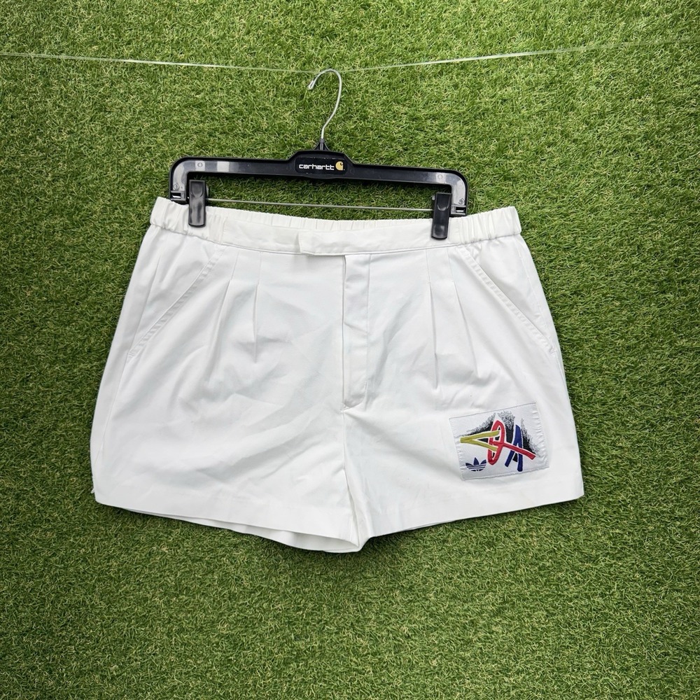 Vintage Adidas Stefan Edberg Shorts Mens 34 90s Wimbledon US Open White